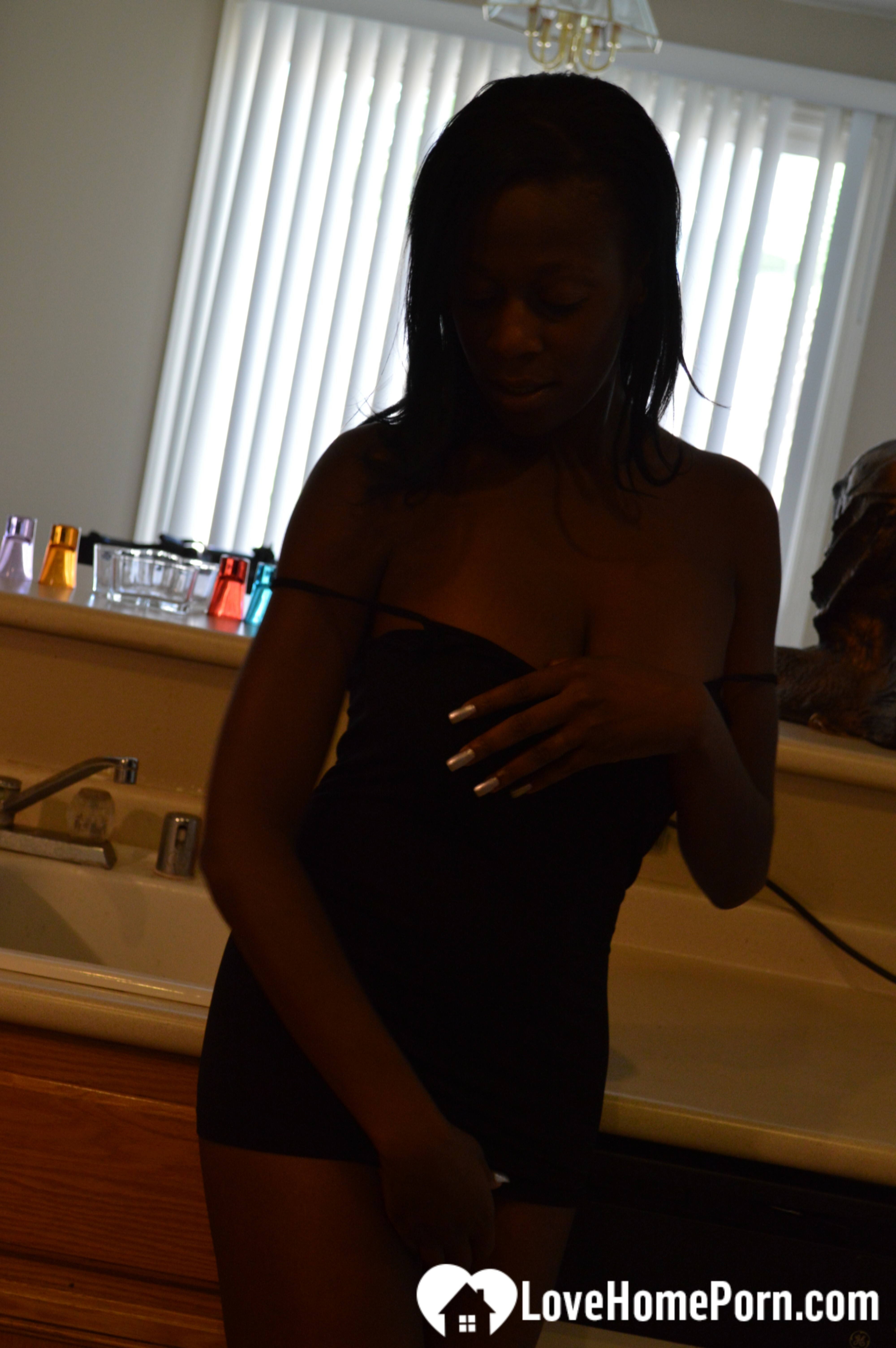 Ebony woman shows off both sides of her — 16