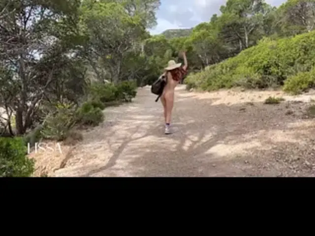 vlog 1 Lissa Brown goes to a nudist beach to film a custom video fucking outdoors